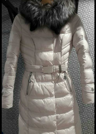 Куртка , пальто натуральная чернрбурка. зтмняя куртка. зимова жіноча куртка s