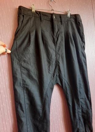Дизайнерские стильные необычные штаны з мотней с заниженым шагом, слонкою гаремы как rundholz rick owen pacini gortz от  only7 фото