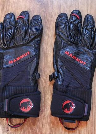 Унісекс шкіряні рукавиці mammut guide radial glove