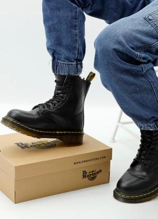 Зимові чоловічі черевики dr. martens, мужские зимние ботинки доктор мартинс3 фото