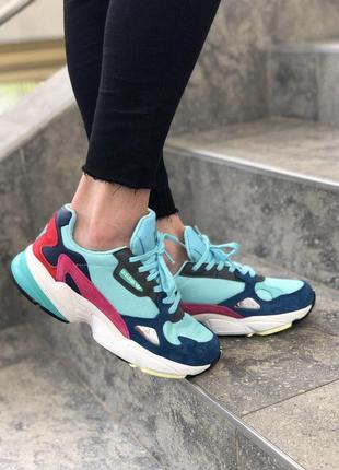 Жіночі кросівки adidas falcon blue / smb