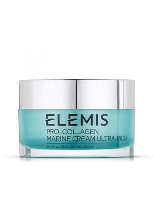 Ультрапоживний крем для обличчя elemis pro-collagen marine cream ultra rich 50 мл