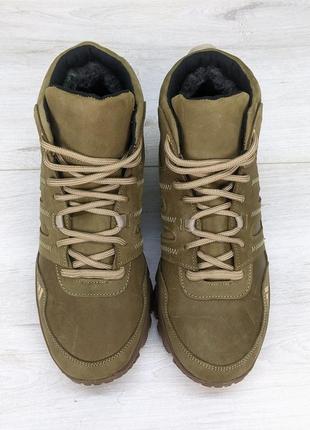 Ботинки мужские зимние кожаные армейские койот5 фото