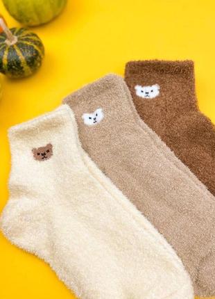 Шкарпетки жіночі теплі травка фліс5 фото