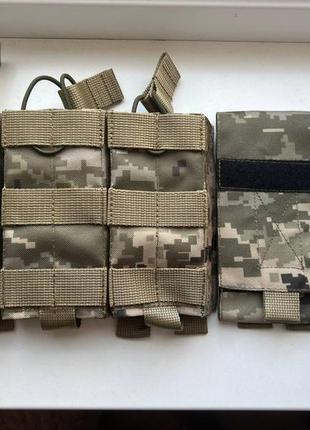 Подсумок для магазина пиксель тройной ак cordura molle6 фото