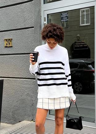Светр смужка оверсайз 4