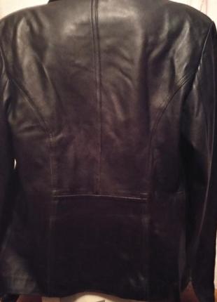 Пиджак - куртка элегантный женский кожаный 464 фото