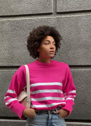 Светр смужка оверсайз 9