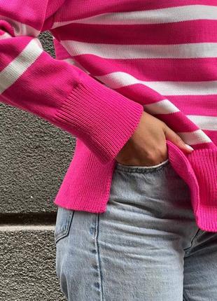 Светр смужка оверсайз 3