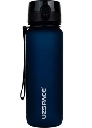 Пляшечка для води uzspace 500мл темно-синя1 фото