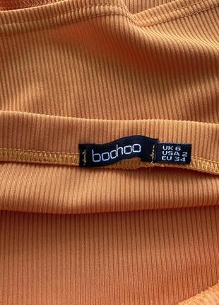 Женский топ в рубчик boohoo3 фото