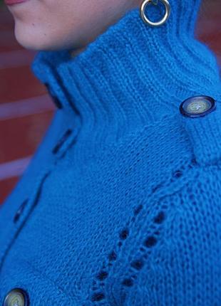 Брендовый шерсть шерстяной гольф свитер с горловиной мохер7 фото