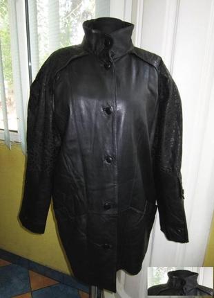 Велика стильна жіноча шкіряна куртка norma. німеччина. лот 2483 фото