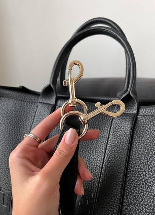 Чорна велика сумка шопер у стилі marc jacobs tote bag black10 фото