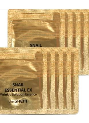 The saem snail essential ex wrinkle solution essence эссенция с улиткой