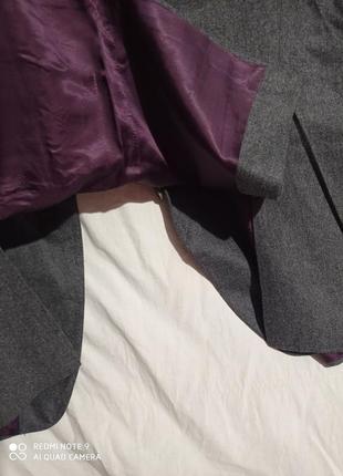 Т20. шерстяной серый vip мужской пиджак crombie шикарнейшая вещь оригинал блейзер шерсть вовна9 фото
