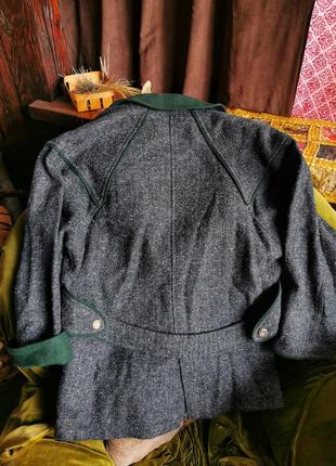 Шерстяное с альпакой пальто пиджак куртка с карманами полупальто lodenfry шерсть двубортное оверсайз женское в ретро баварском стиле демисезонное4 фото