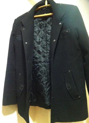 Стильне чоловіче кашемірове утеплене коротке пальто* тренч півпальта *піджак2 фото