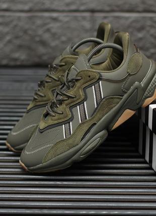 Adidas ozweego haki кроссовки мужские адидас хаки, кросівки чоловічі адідас хакі