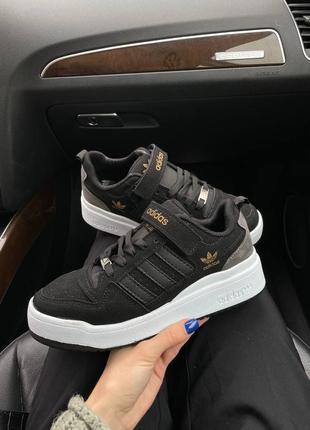 Adidas forum low black