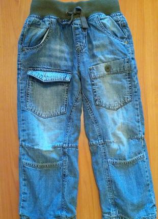 Джинси на трикотажній підкладці next р. 104.