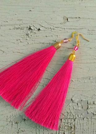 Сережки кисточки
