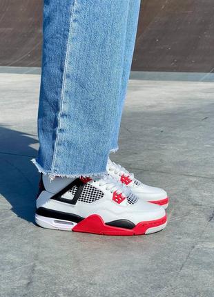 Кросівки nike air jordan 4 retro fire red4 фото