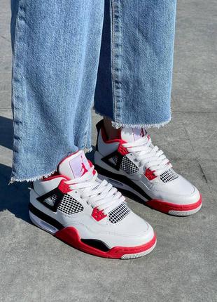 Кросівки nike air jordan 4 retro fire red