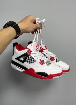 Кросівки nike air jordan 4 retro fire red1 фото