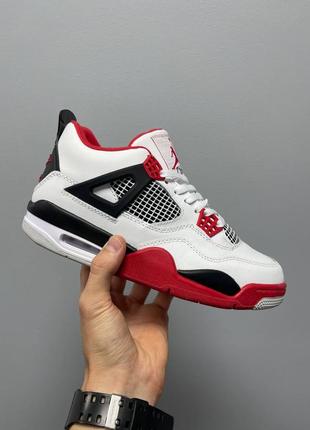 Кросівки nike air jordan 4 retro fire red2 фото