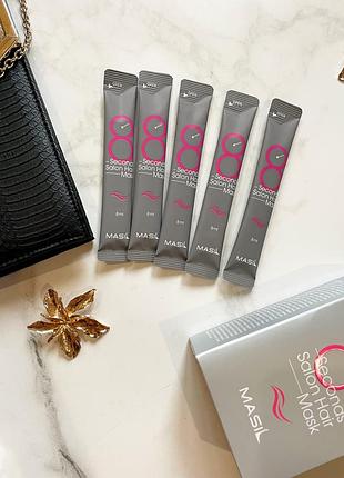 Маска для відновлення волосся masil 8 seconds salon hair återanvändbar mask 8 мл
