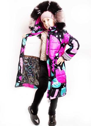 Зимові куртки для дівчаток5 фото