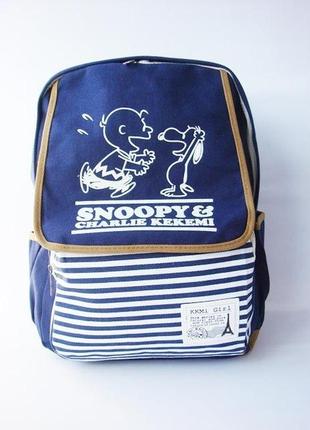 Тканевый рюкзак snoopy1 фото