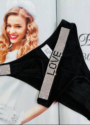 Трусики бразилиана love shine под victoria's secret💕