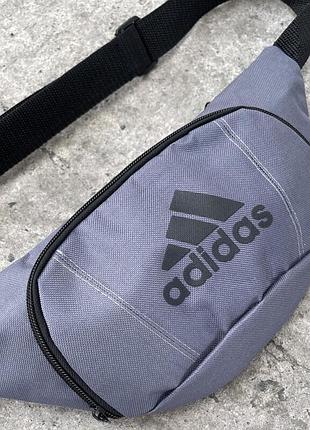 Поясная сумка бананка с лого adidas