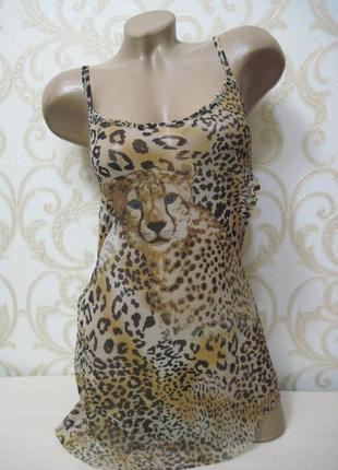 Красивое эротическое леопардовое платье