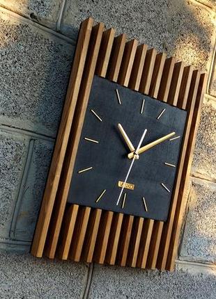 Сучасний годинник в стилі ретро, дерев'яний годинник, годинник для інтер'єру.8 фото