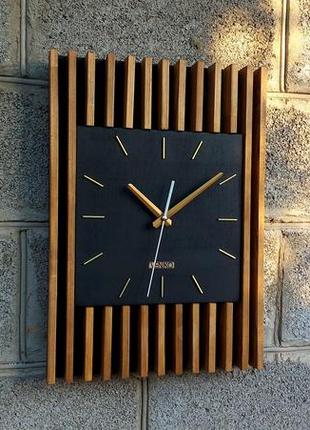 Сучасний годинник в стилі ретро, дерев'яний годинник, годинник для інтер'єру.2 фото