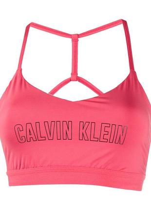 Спортивний топ  calvin klein logo print sports bra