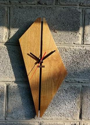 Дерев'яний дизайнерський настінний годинник, авторський настінний годинник, дерев'яний годинник8 фото