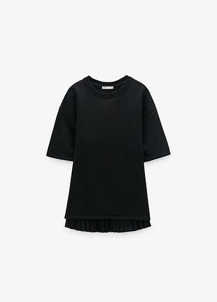 Свитшот zara с плиссированной спиной