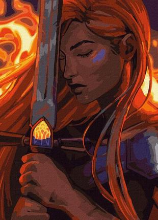 Картина за номерами - українська сила ©kira corporal, 40х40см