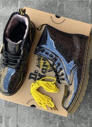 Зимові жіночі черевики dr. martens, женские зимние ботинки доктор мартинс5 фото