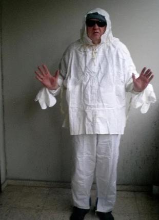 Маскувальний костюм — зимовий "фінка" маскхалат білий2 фото