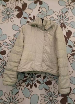 Демисезонная салатовая куртка xxs-xs / подросток