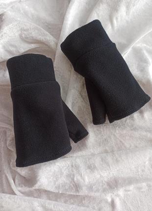 Мужские митенки, перчатки без пальцев, рукавицы6 фото