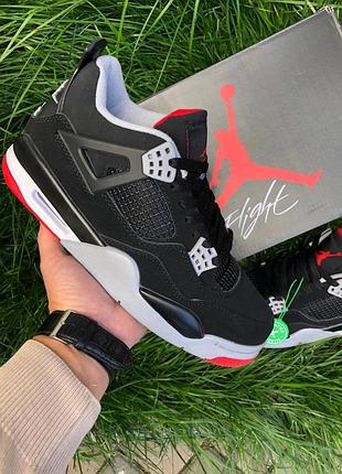 Кросівки nike air jordan 4 retro чорні