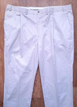 Штани брюки чіноси світлі бежеві кремові marks&spencer w42" l33" summer premium англія2 фото