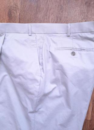 Штани брюки чіноси світлі бежеві кремові marks&spencer w42" l33" summer premium англія4 фото