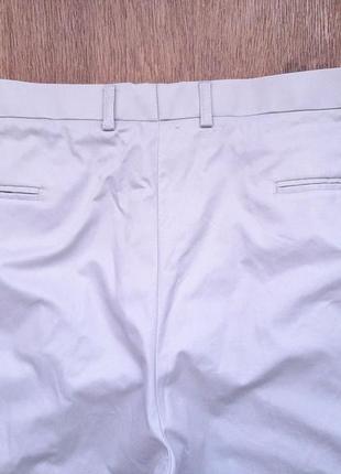 Штани брюки чіноси світлі бежеві кремові marks&spencer w42" l33" summer premium англія7 фото